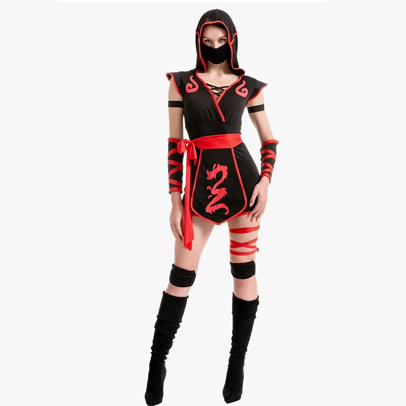 Como uma fantasia de ninja para mulheres combina estética furtiva com conforto?